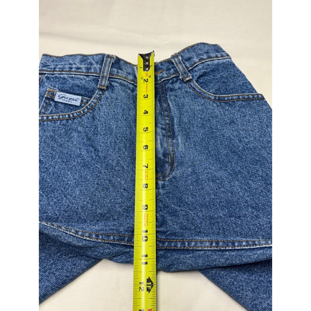 NWOT Vintage 90/80s Guess Jeans 12 Medium Wash Straight Leg Denim USA 24x28 - Picture 11 of 14
